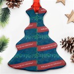 Valentine Day Pattern Ornament (Christmas Tree)  Front