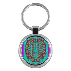 The Worlds Most Beautiful Flower Shower On The Sky Key Chains (round)  by pepitasart