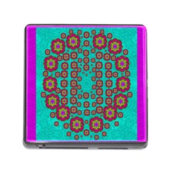 The Worlds Most Beautiful Flower Shower On The Sky Memory Card Reader (square) by pepitasart