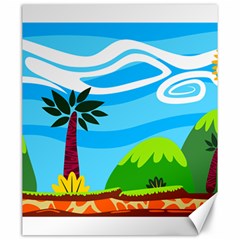 Landscape Background Nature Sky Canvas 20  X 24   by Nexatart