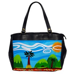 Landscape Background Nature Sky Office Handbags by Nexatart