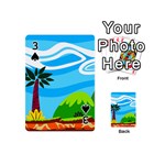 Landscape Background Nature Sky Playing Cards 54 (Mini)  Front - Spade3