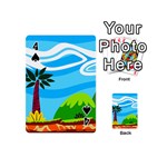 Landscape Background Nature Sky Playing Cards 54 (Mini)  Front - Spade4