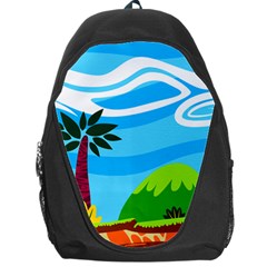 Landscape Background Nature Sky Backpack Bag by Nexatart