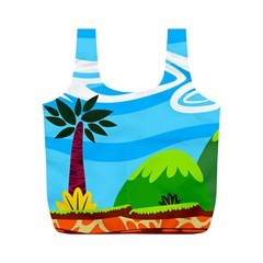 Landscape Background Nature Sky Full Print Recycle Bags (m)  by Nexatart