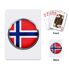 Norway Country Nation Blue Symbol Playing Card by Nexatart