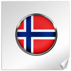 Norway Country Nation Blue Symbol Canvas 16  X 16   by Nexatart