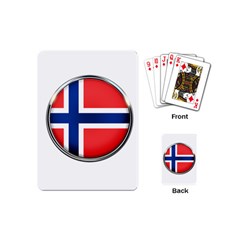 Norway Country Nation Blue Symbol Playing Cards (mini)  by Nexatart