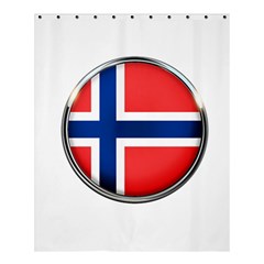 Norway Country Nation Blue Symbol Shower Curtain 60  X 72  (medium)  by Nexatart