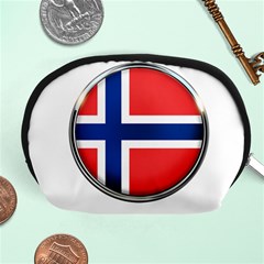 Norway Country Nation Blue Symbol Accessory Pouches (medium)  by Nexatart