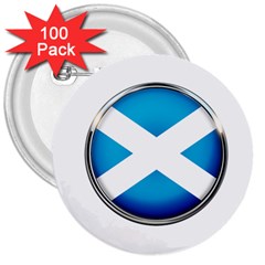 Scotland Nation Country Nationality 3  Buttons (100 Pack)  by Nexatart