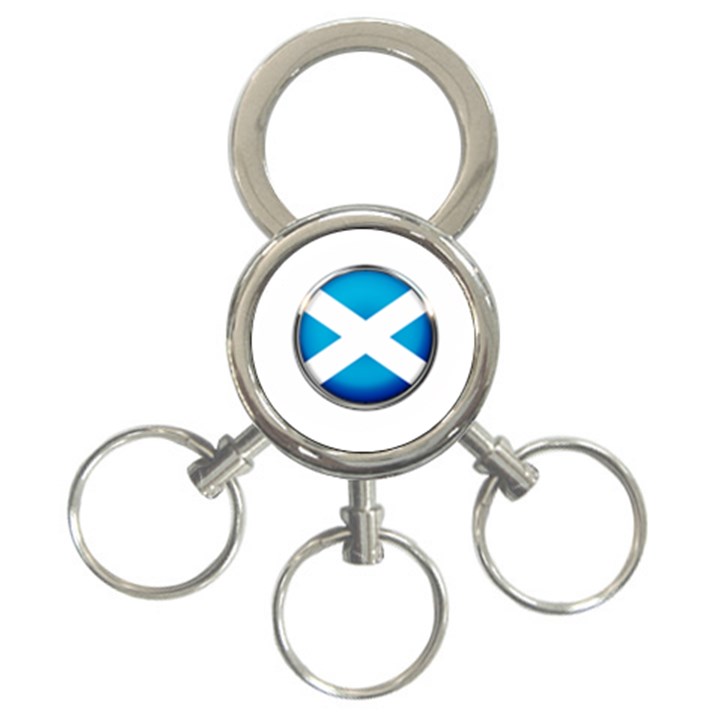 Scotland Nation Country Nationality 3-Ring Key Chains