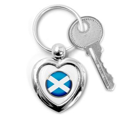 Scotland Nation Country Nationality Key Chains (heart)  by Nexatart