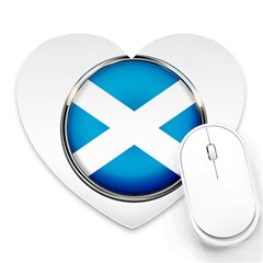 Scotland Nation Country Nationality Heart Mousepads by Nexatart