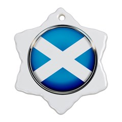 Scotland Nation Country Nationality Snowflake Ornament (two Sides) by Nexatart