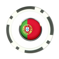 Portugal Flag Country Nation Poker Chip Card Guard (10 Pack) by Nexatart