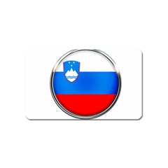 Slovenia Flag Mountains Country Magnet (name Card) by Nexatart