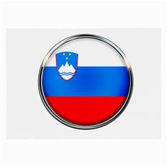 Slovenia Flag Mountains Country Large Glasses Cloth by Nexatart