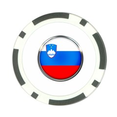 Slovenia Flag Mountains Country Poker Chip Card Guard (10 Pack) by Nexatart