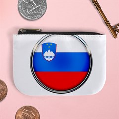 Slovenia Flag Mountains Country Mini Coin Purses by Nexatart