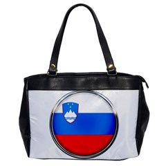 Slovenia Flag Mountains Country Office Handbags by Nexatart