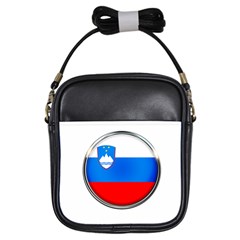 Slovenia Flag Mountains Country Girls Sling Bags by Nexatart