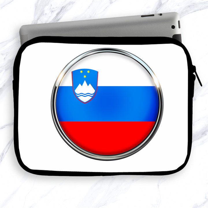 Slovenia Flag Mountains Country Apple iPad 2/3/4 Zipper Cases