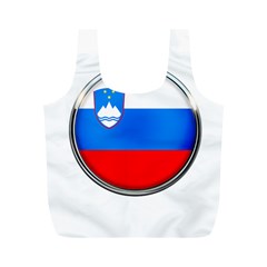 Slovenia Flag Mountains Country Full Print Recycle Bags (m)  by Nexatart