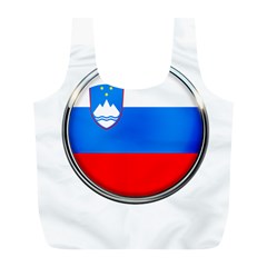 Slovenia Flag Mountains Country Full Print Recycle Bags (l)  by Nexatart