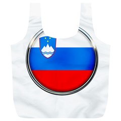 Slovenia Flag Mountains Country Full Print Recycle Bags (l)  by Nexatart