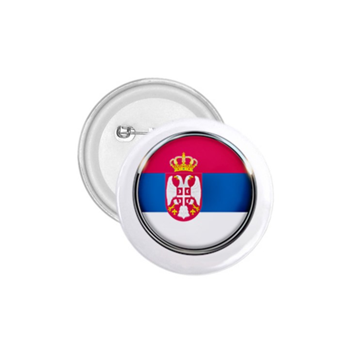 Serbia Flag Icon Europe National 1.75  Buttons