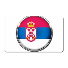 Serbia Flag Icon Europe National Magnet (rectangular) by Nexatart