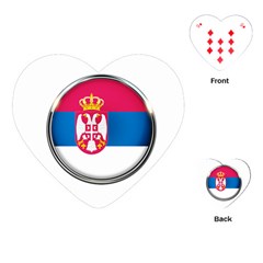 Serbia Flag Icon Europe National Playing Cards (heart)  by Nexatart