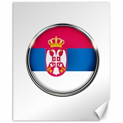 Serbia Flag Icon Europe National Canvas 16  X 20   by Nexatart