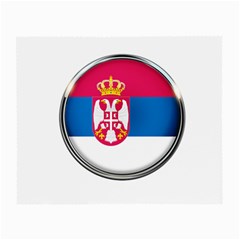 Serbia Flag Icon Europe National Small Glasses Cloth (2-side) by Nexatart