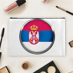 Serbia Flag Icon Europe National Cosmetic Bag (large)  by Nexatart