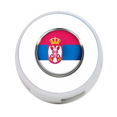 Serbia Flag Icon Europe National 4-port Usb Hub (two Sides)  by Nexatart