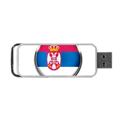 Serbia Flag Icon Europe National Portable Usb Flash (one Side) by Nexatart