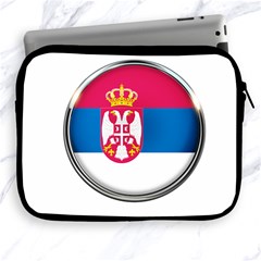 Serbia Flag Icon Europe National Apple Ipad 2/3/4 Zipper Cases by Nexatart