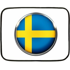 Sweden Flag Country Countries Double Sided Fleece Blanket (mini)  by Nexatart