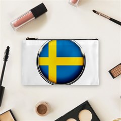 Sweden Flag Country Countries Cosmetic Bag (small)  by Nexatart