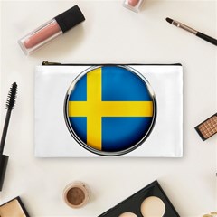 Sweden Flag Country Countries Cosmetic Bag (medium)  by Nexatart