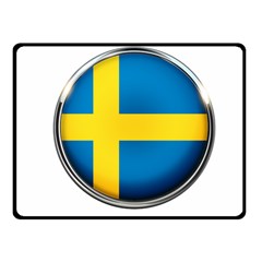 Sweden Flag Country Countries Fleece Blanket (small) by Nexatart