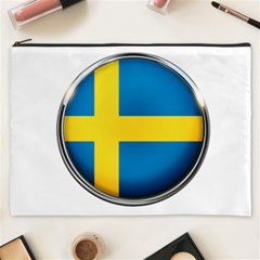 Sweden Flag Country Countries Cosmetic Bag (xxxl)  by Nexatart