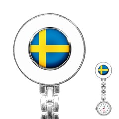 Sweden Flag Country Countries Stainless Steel Nurses Watch by Nexatart