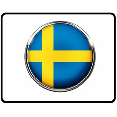 Sweden Flag Country Countries Double Sided Fleece Blanket (medium)  by Nexatart