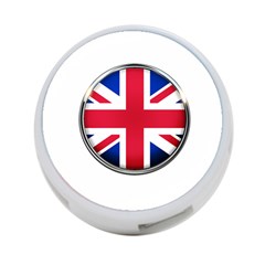 United Kingdom Country Nation Flag 4-port Usb Hub (two Sides)  by Nexatart