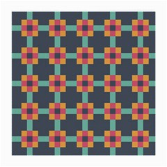 Squares Geometric Abstract Background Medium Glasses Cloth (2-side) by Nexatart