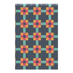 Squares Geometric Abstract Background Shower Curtain 48  X 72  (small) 