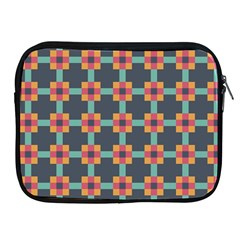 Squares Geometric Abstract Background Apple Ipad 2/3/4 Zipper Cases by Nexatart